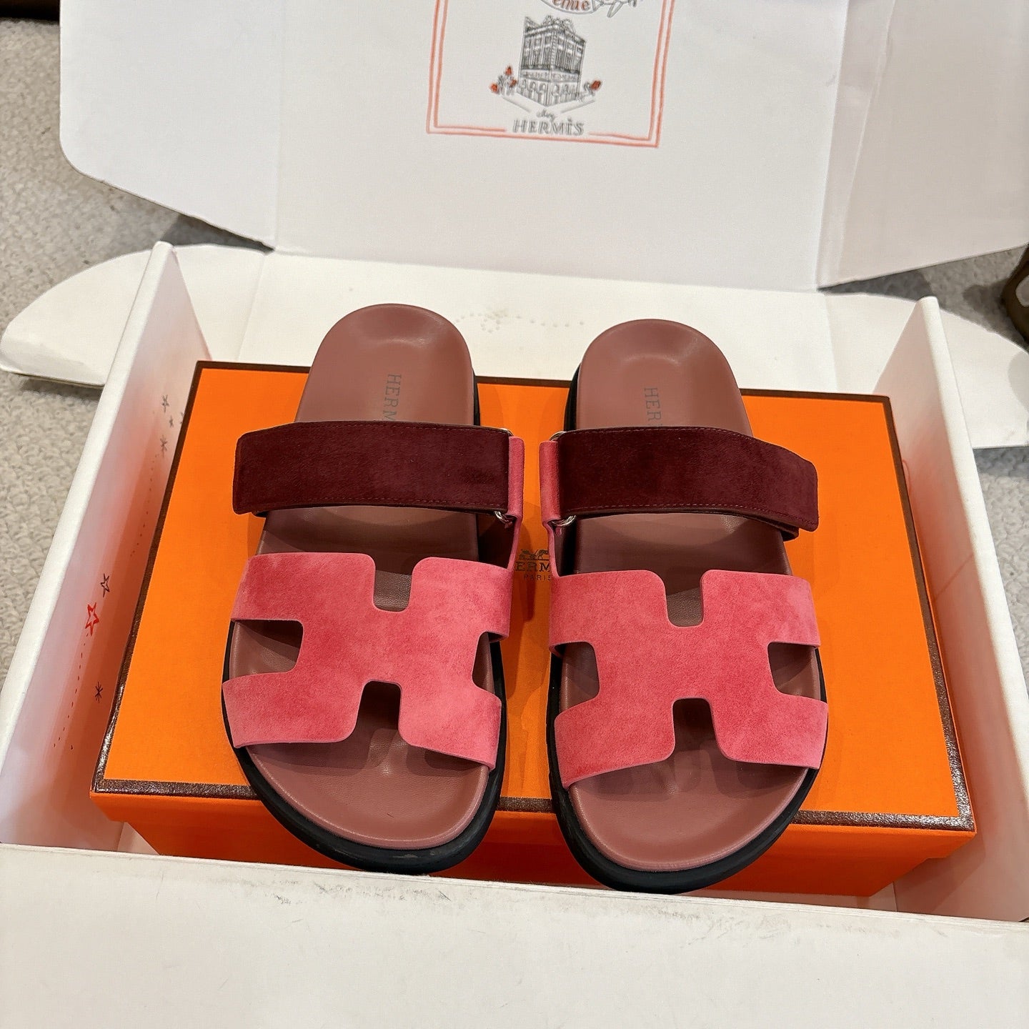 Hermes 2026 Chypre Sandal Suede 595828
