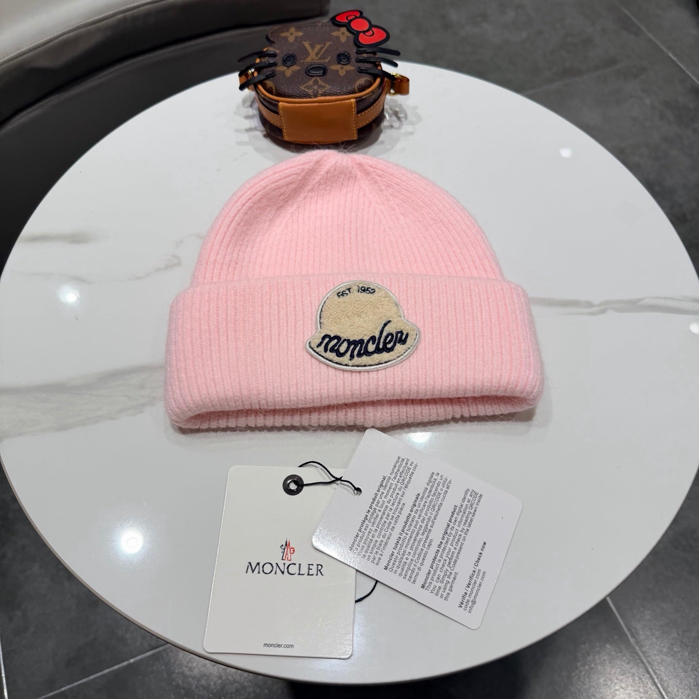 Moncler Logo-patch Beanie 435073