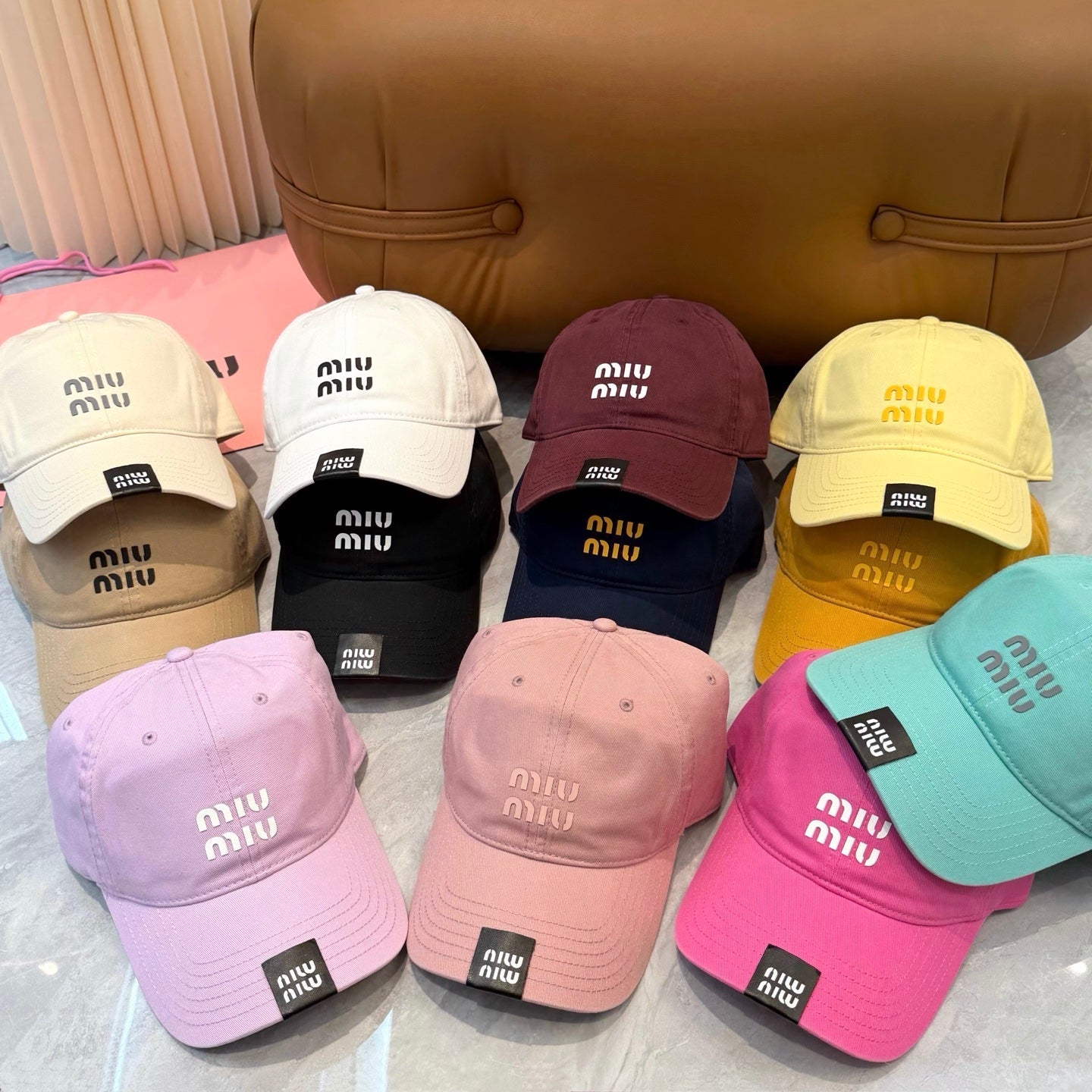Miumiu Baseball Cap Cotton 262130
