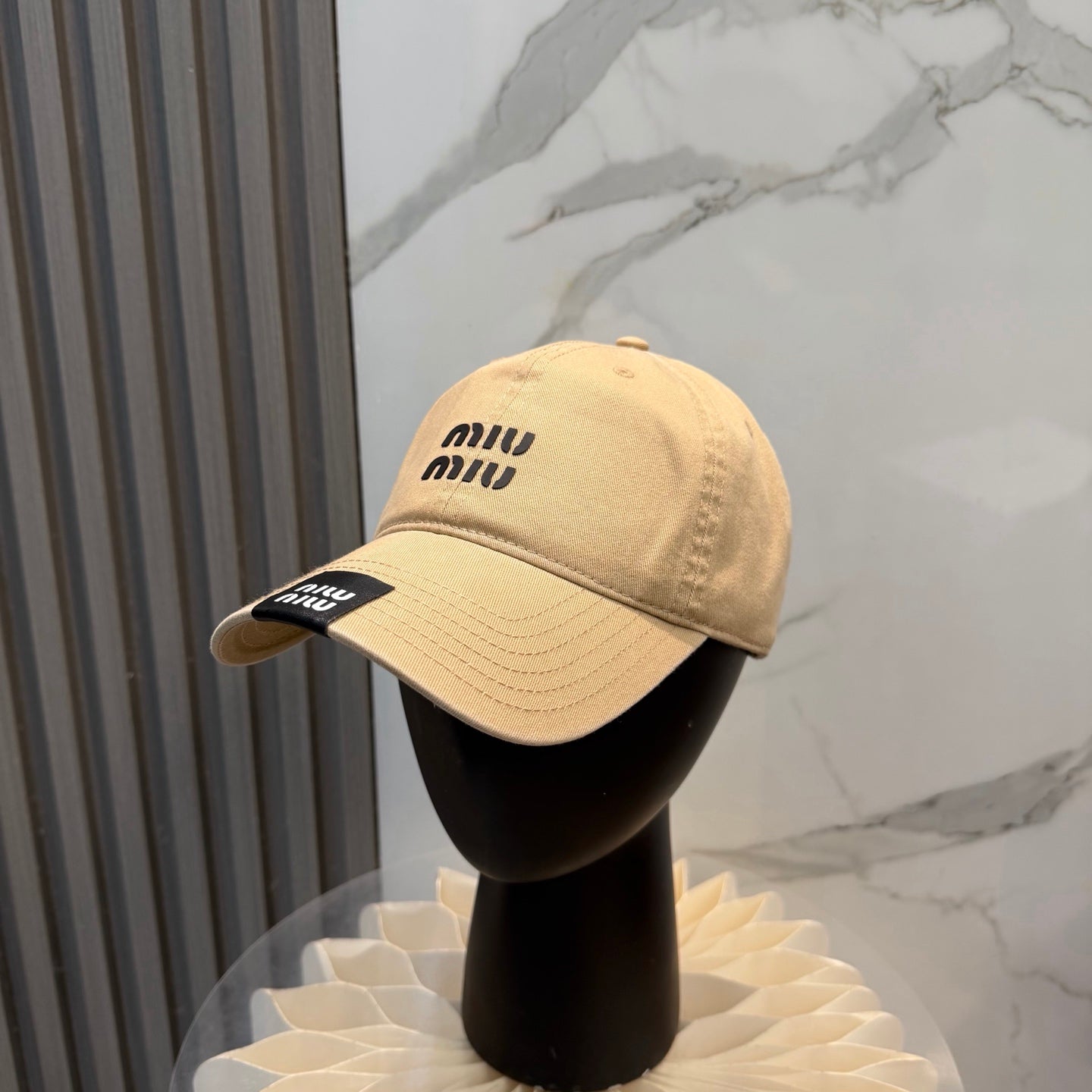 Miumiu Baseball Cap Cotton 262130