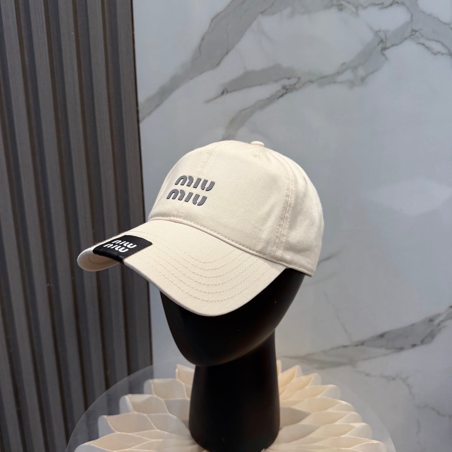 Miumiu Baseball Cap Cotton 262130