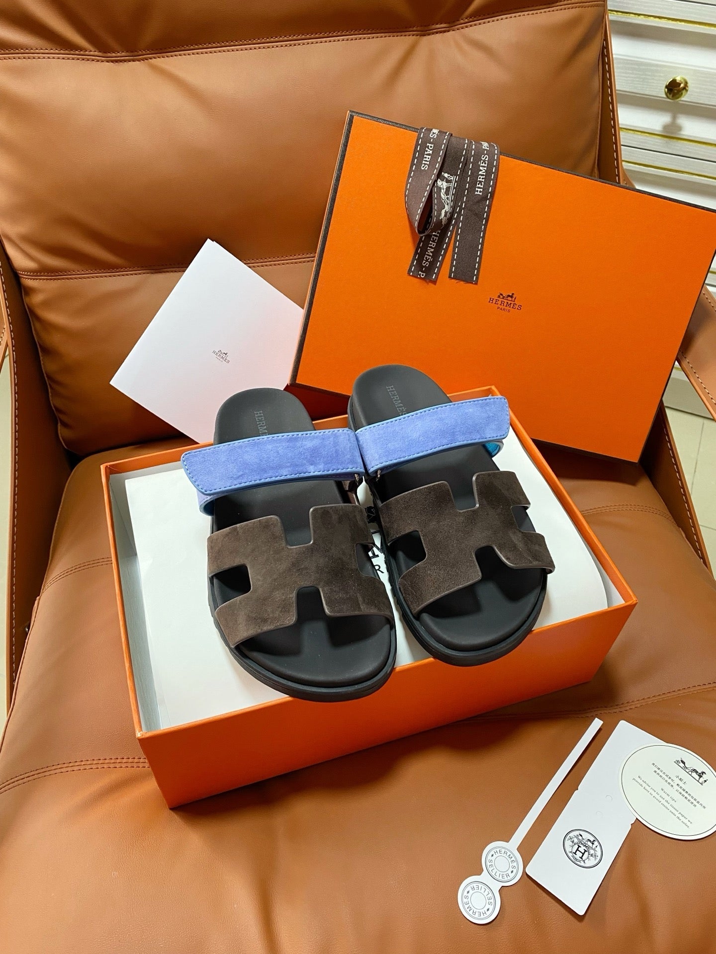 Hermes 2026 Chypre Sandal Suede Leather 928518
