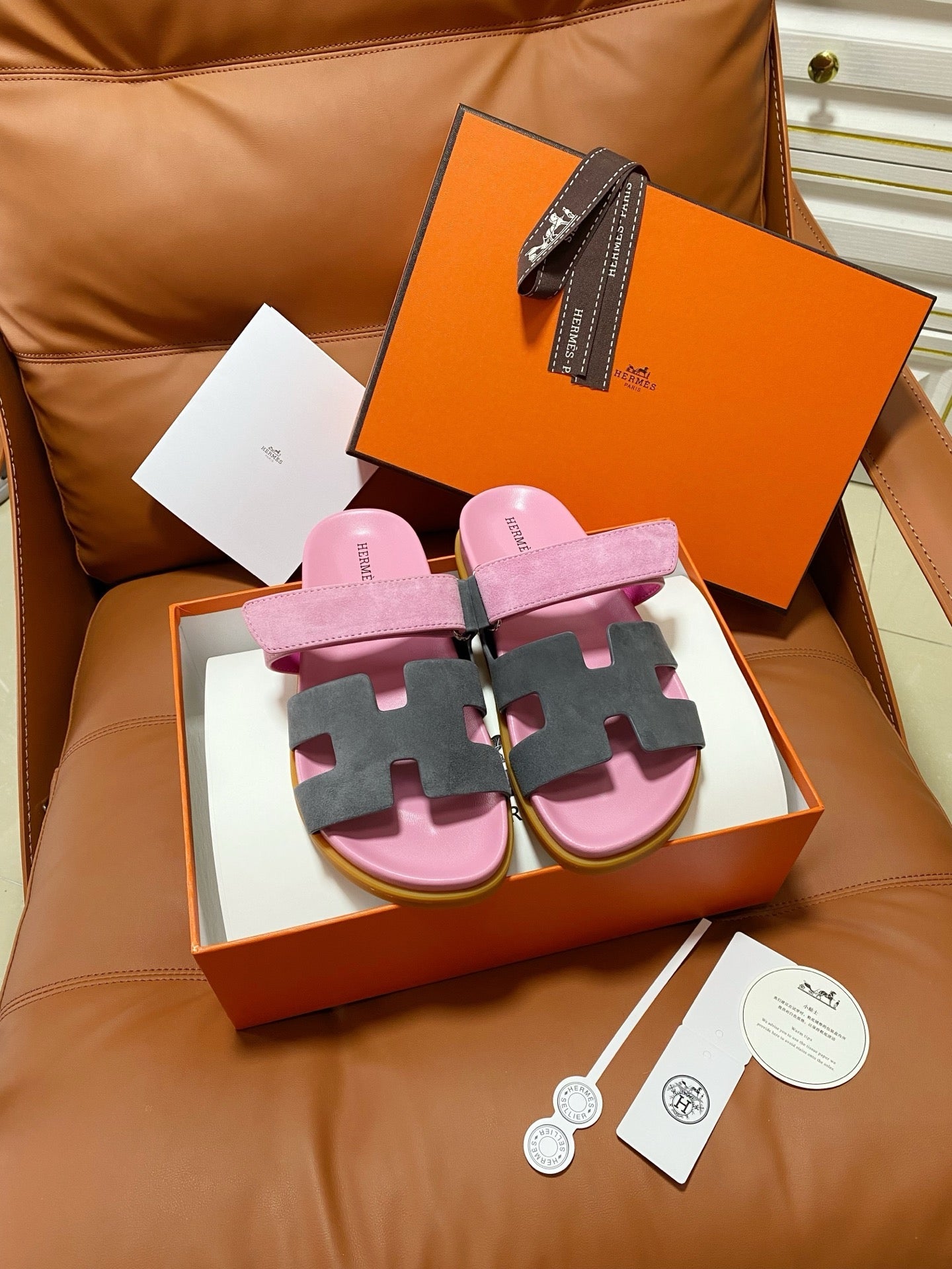 Hermes 2026 Chypre Sandal Suede Leather 928518