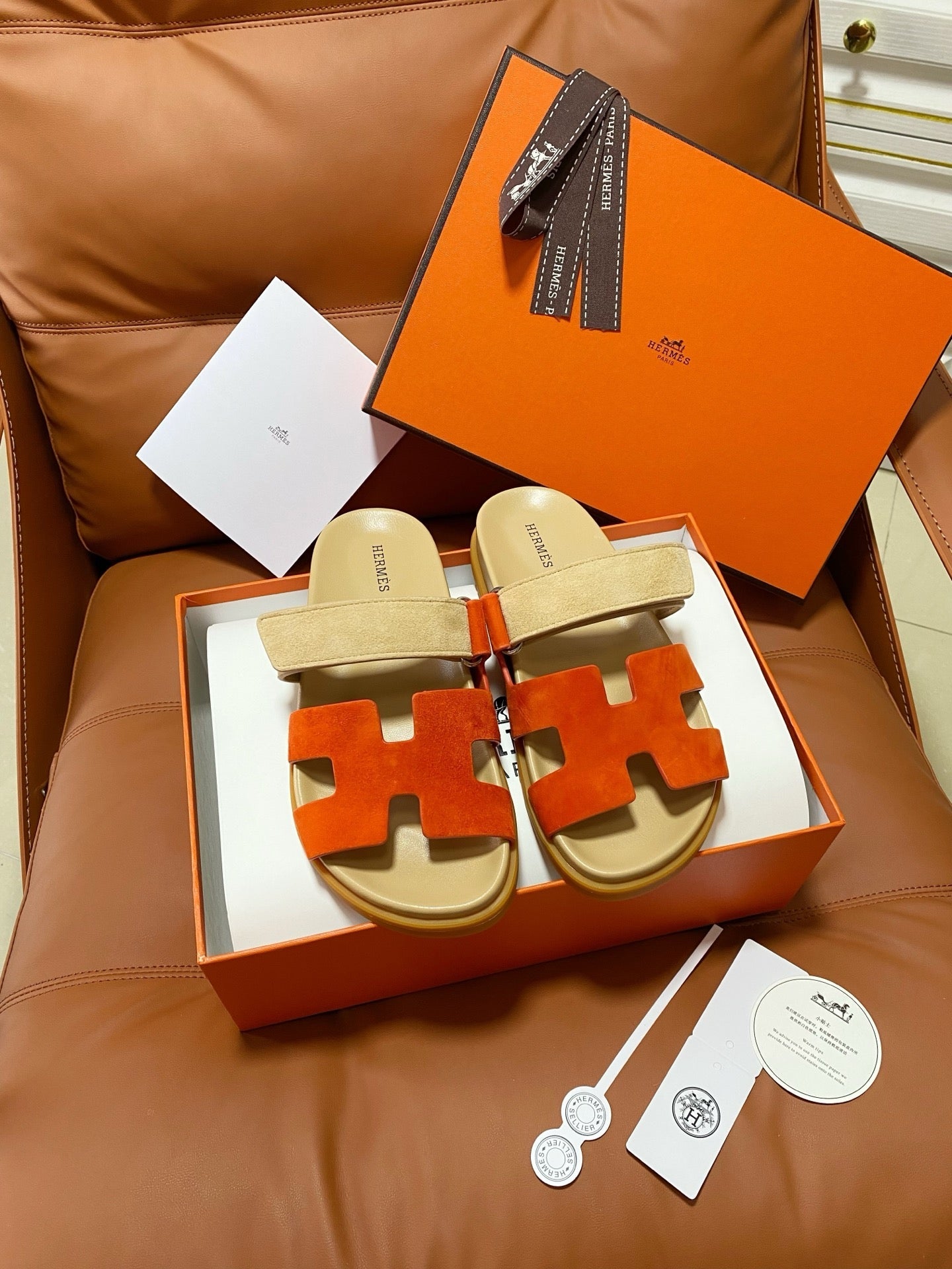 Hermes 2026 Chypre Sandal Suede Leather 928518