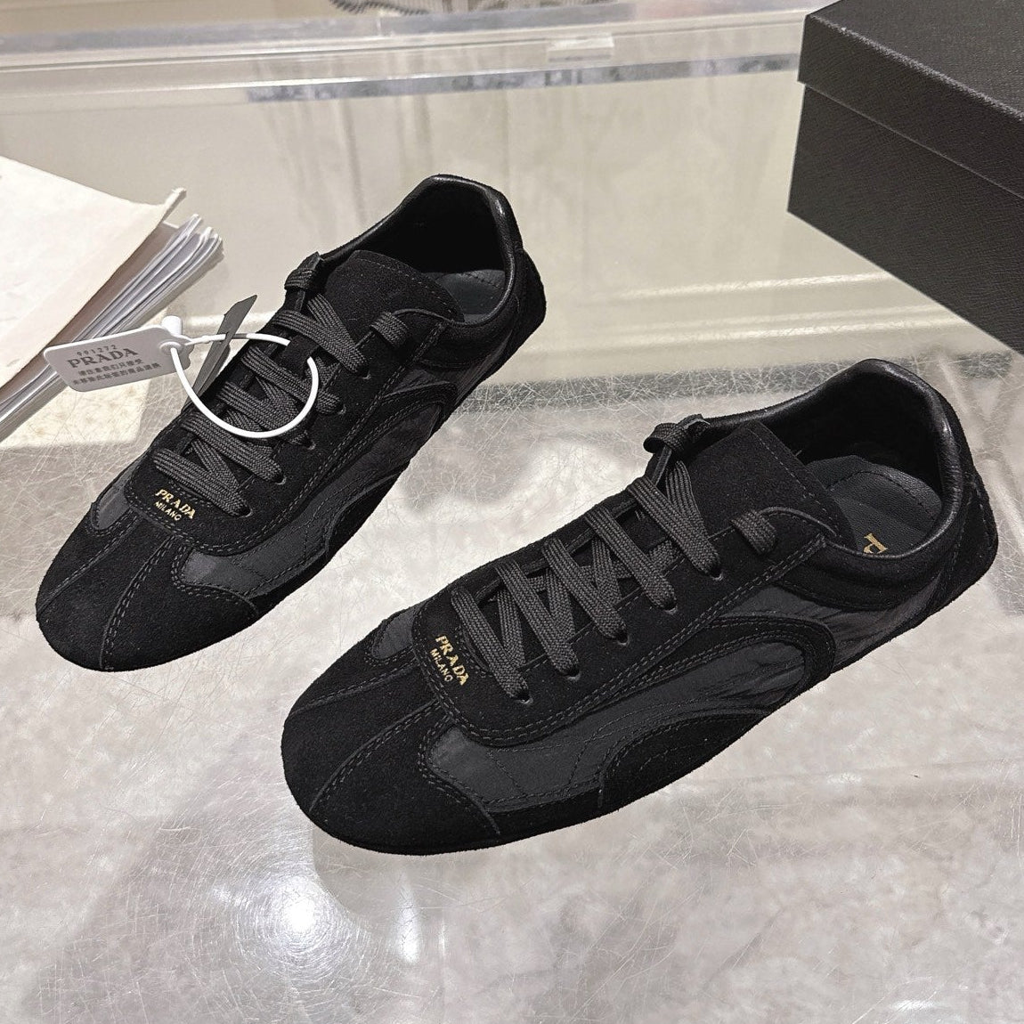 Prada 2026 Montecarlo Re-Edition Sneakers Mesh Suede 148099