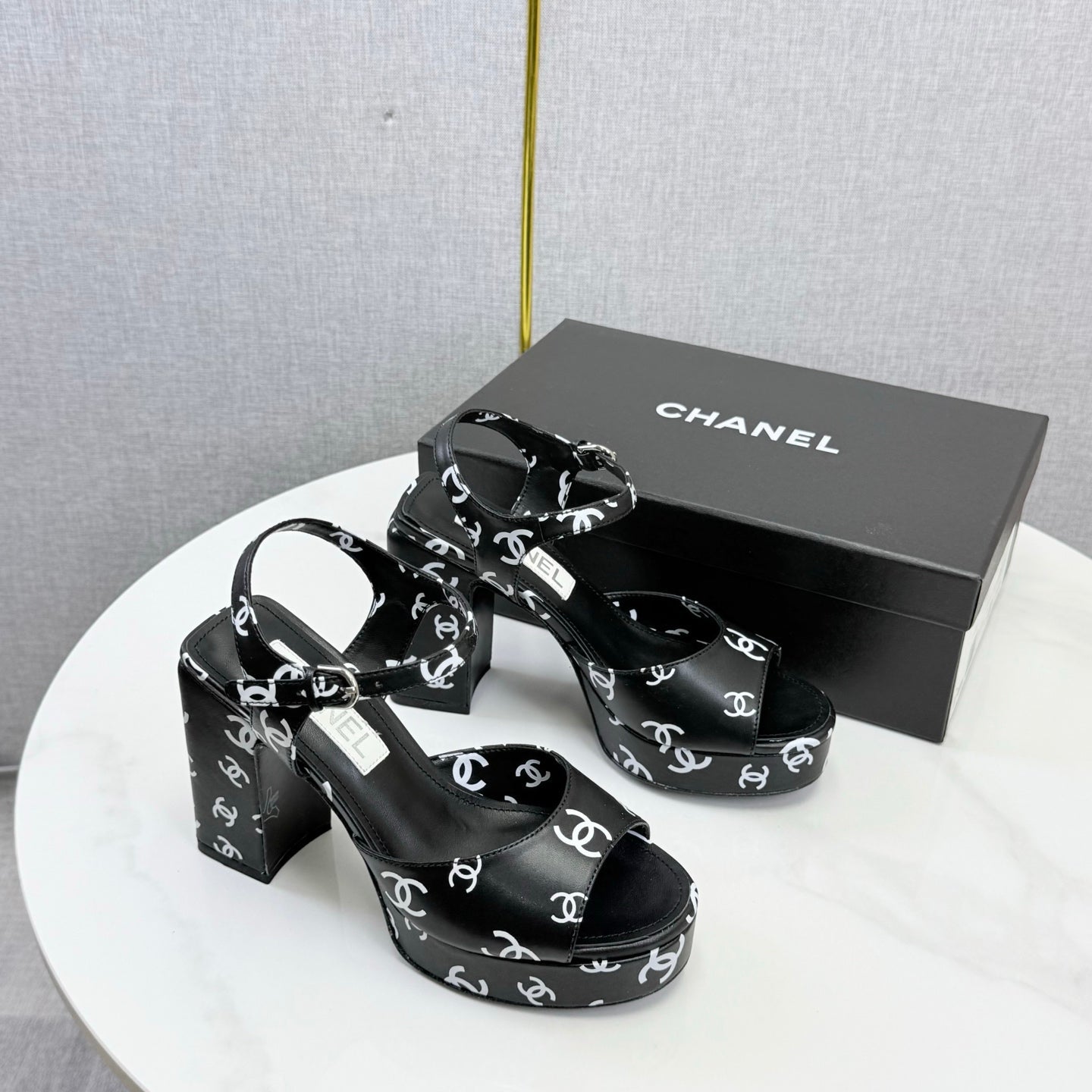 Chanel 2026 Slingback Sandals 75mm Sheepskin 801509