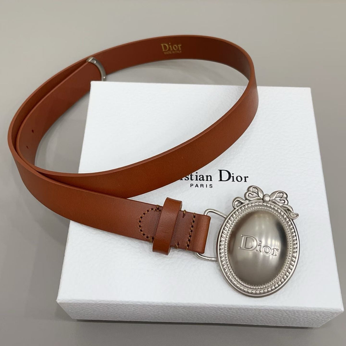 Dior Médaillon 6.5cm Belt Buckle 2.5cm Smooth Calfskin