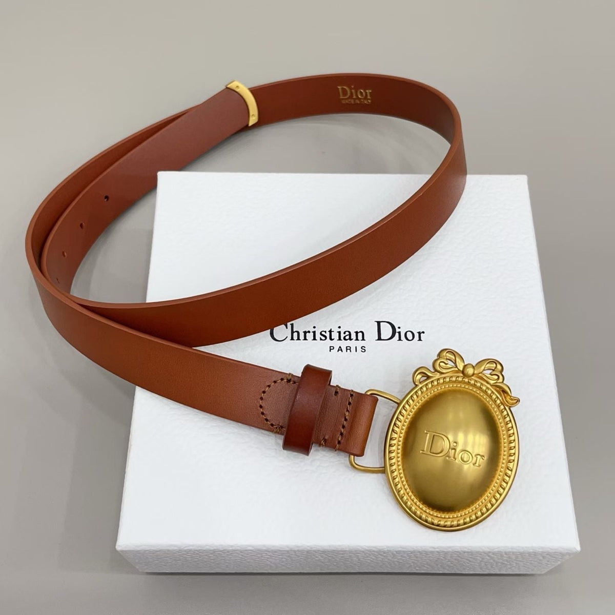 Dior Médaillon 6.5cm Belt Buckle 2.5cm Smooth Calfskin