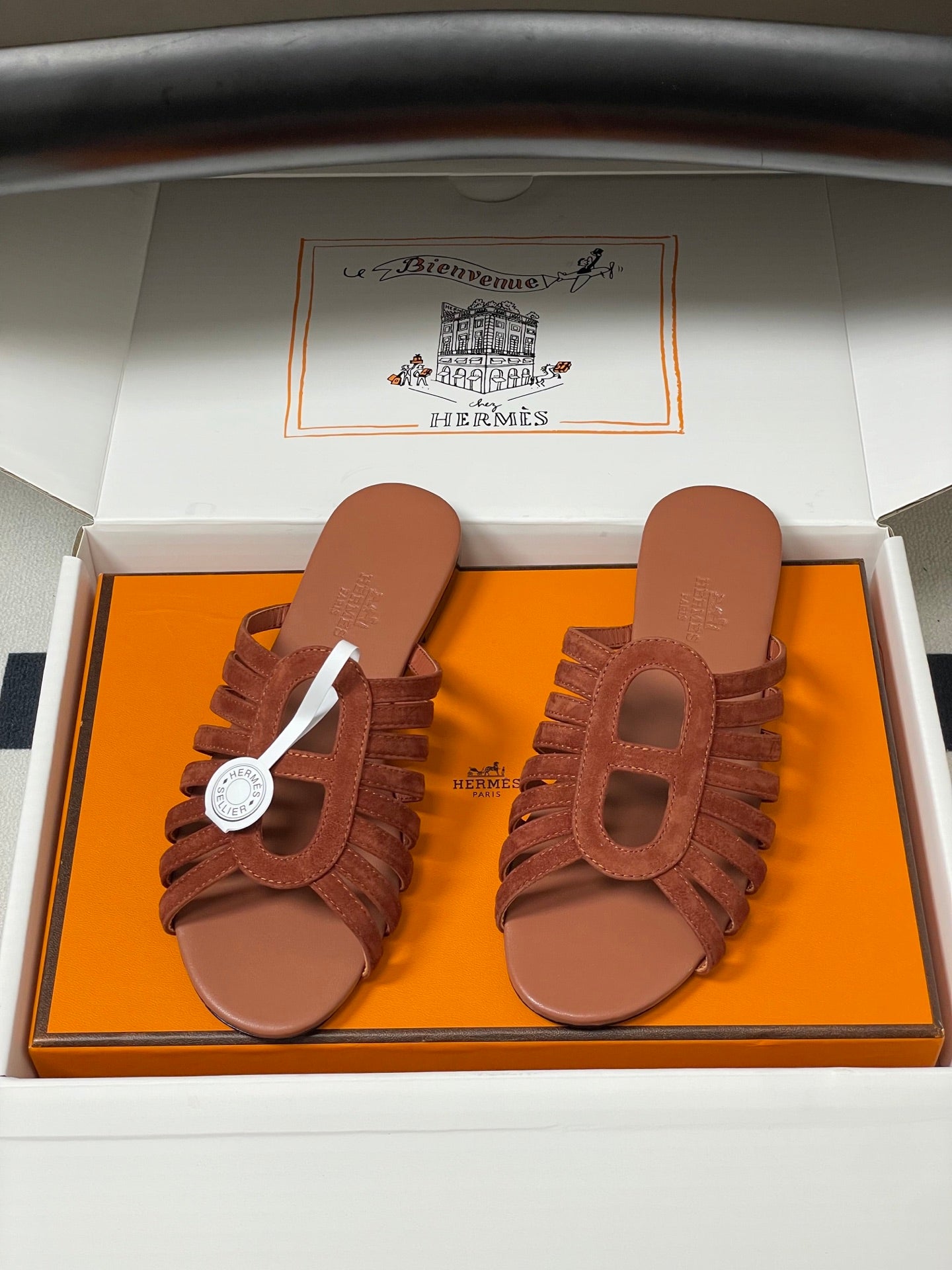 Hermes 2026 Sandal Suede Calfskin 903008