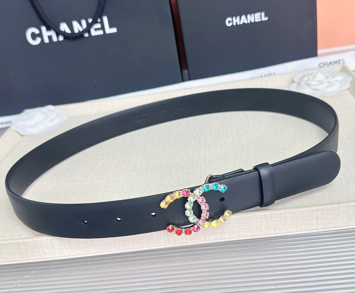 Chanel 2026 Multi-Colored Crystals Belt 30mm 210283