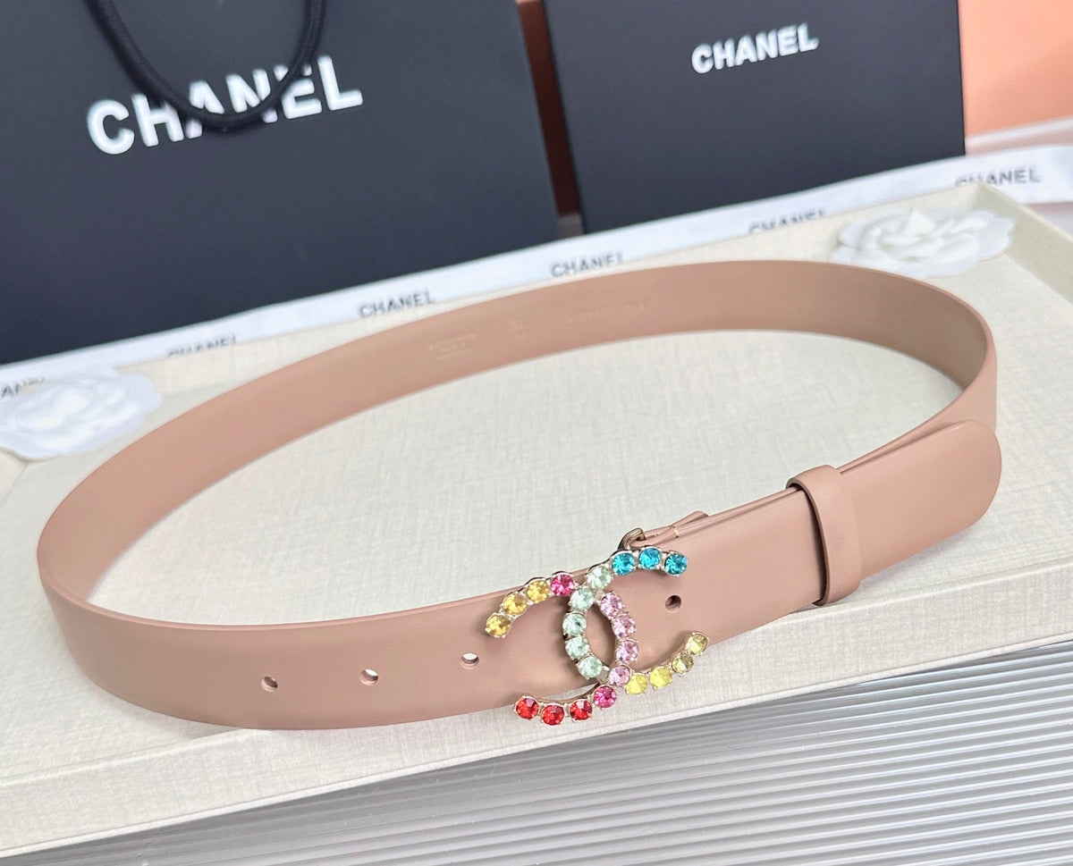 Chanel 2026 Multi-Colored Crystals Belt 30mm 210283