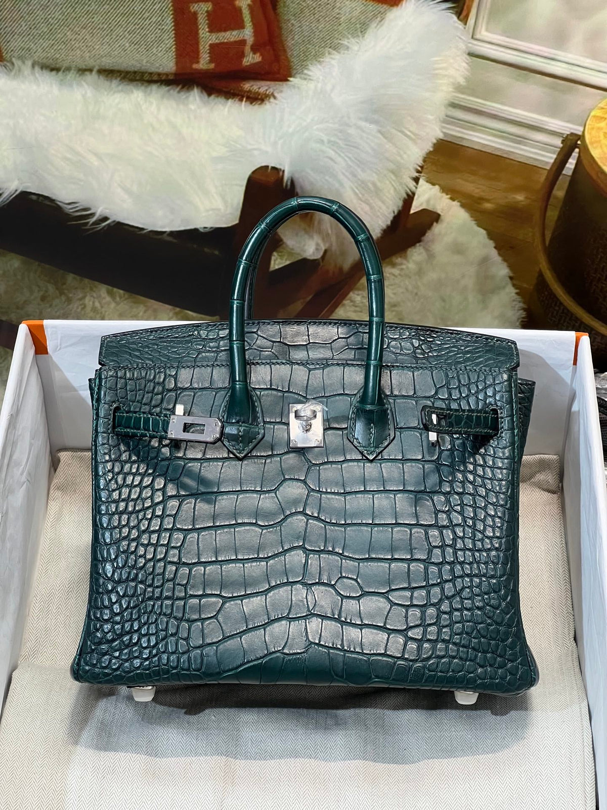 High-end Hermes 2026 Birkin Bag 25cm Crocodile Leather