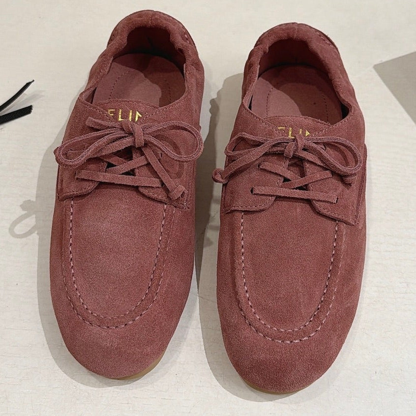 Celine 2026 Birkenstock Lace-Up Loafers Suede 101086
