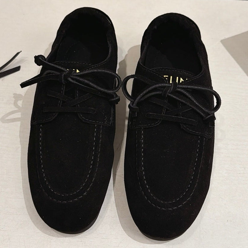 Celine 2026 Birkenstock Lace-Up Loafers Suede 101086