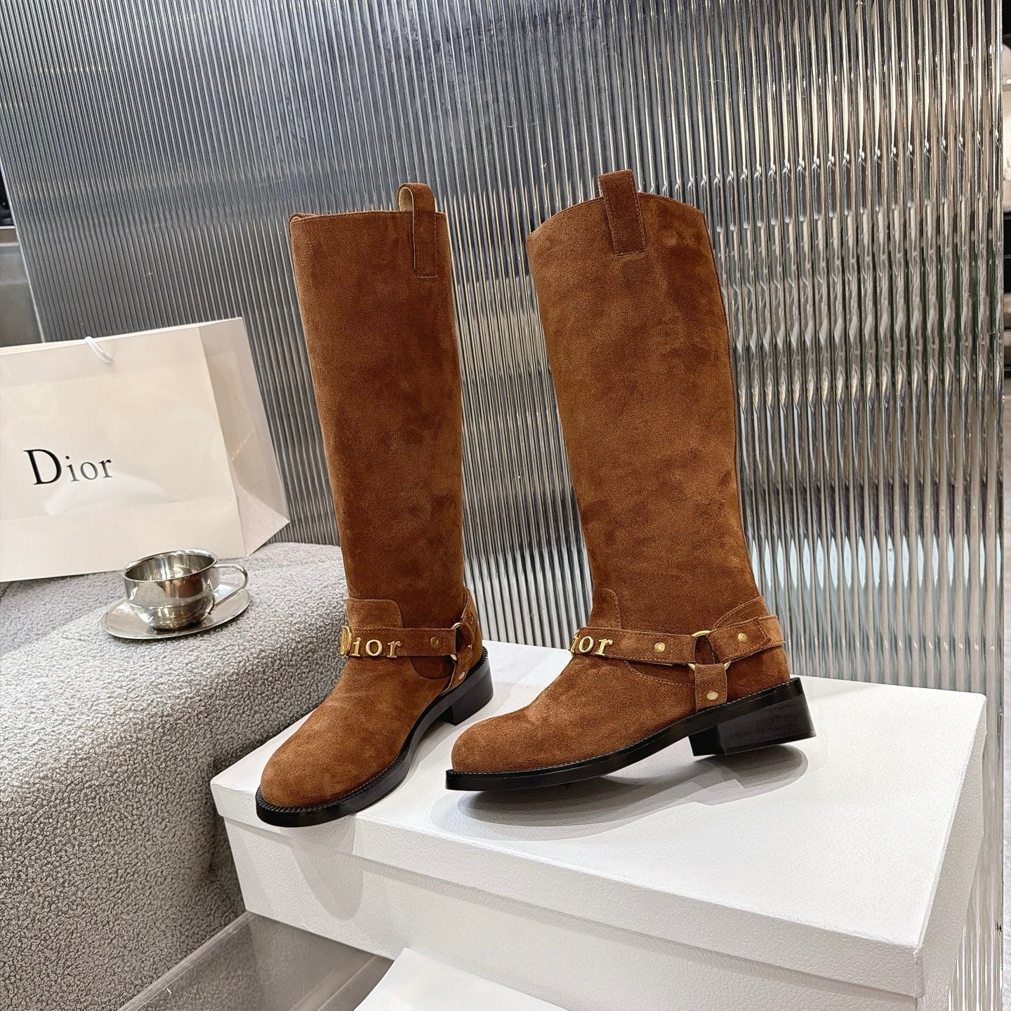 Dior 2026 High Boots Suede Calfskin 927511