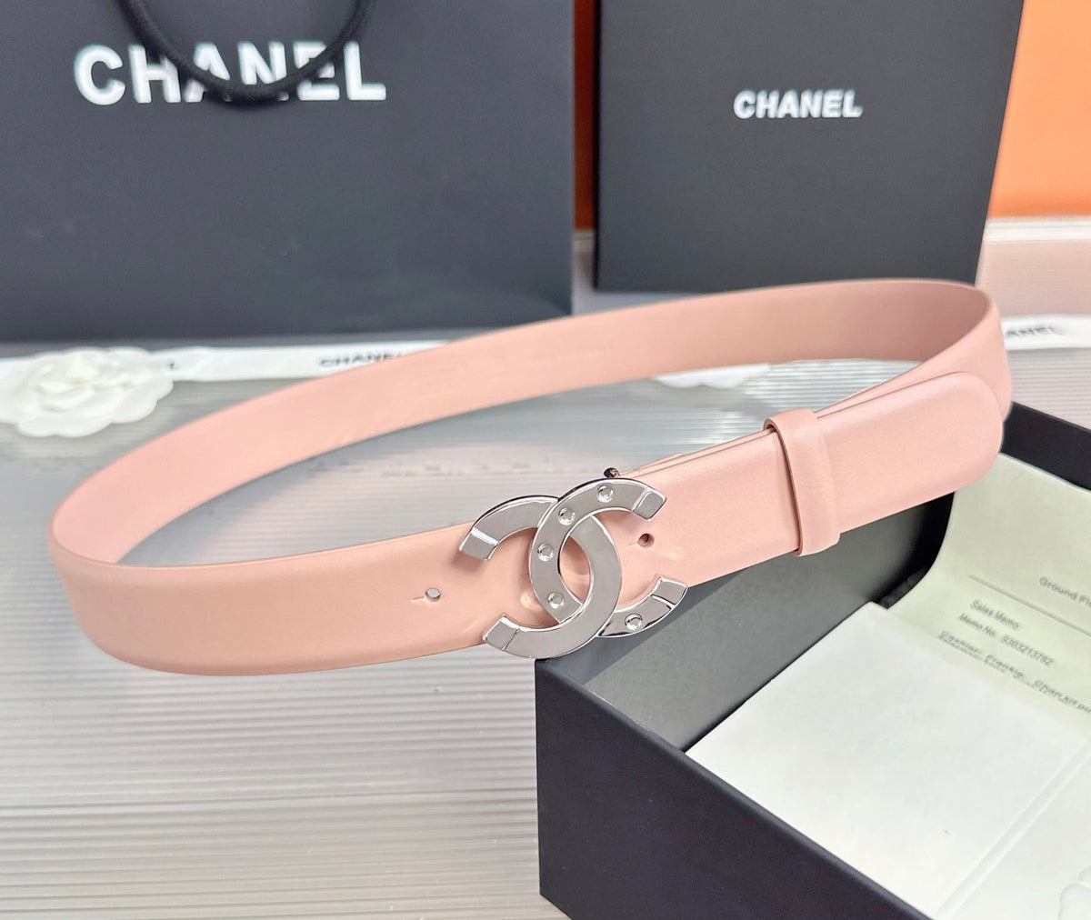 Chanel 2026 Double C Buckle Belt 30mm Cowhide 211912