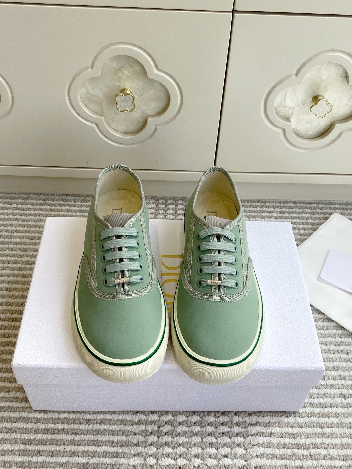 Dior 2026 Embroidered Sneakers Canvas 933295