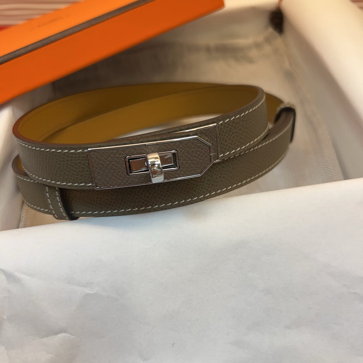 Hermes 2026 Kelly 18 Belt Epsom Calfskin 212464