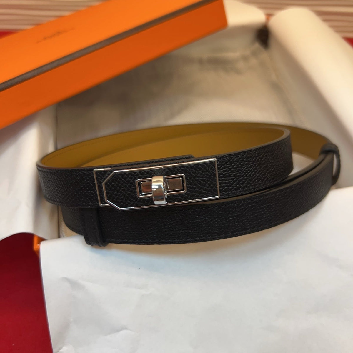 Hermes 2026 Kelly 18 Belt Epsom Calfskin 212464