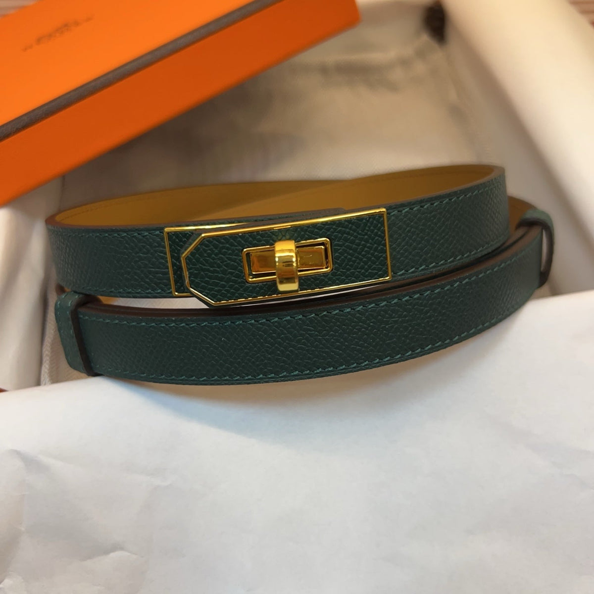 Hermes 2026 Kelly 18 Belt Epsom Calfskin 212464