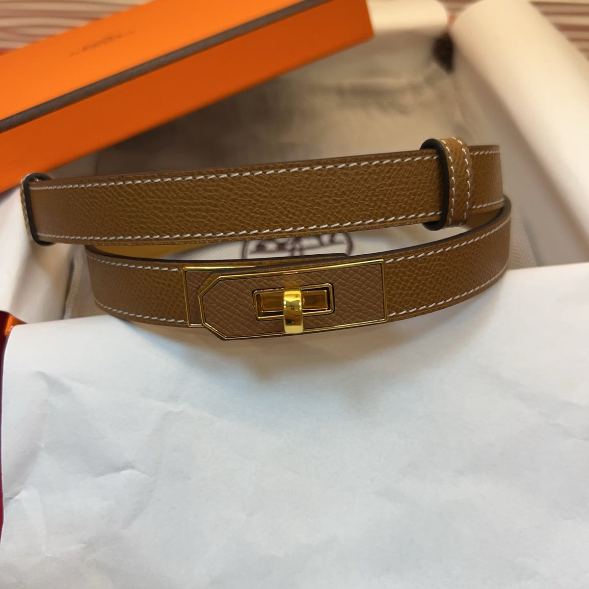 Hermes 2026 Kelly 18 Belt Epsom Calfskin 212464