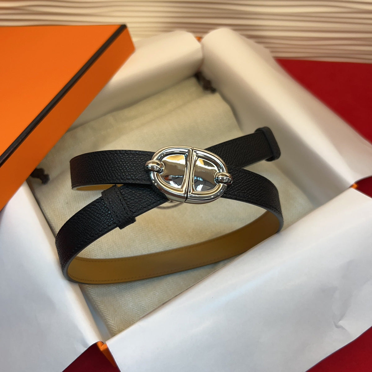 Hermes 2026 Chaine Ancre Belt 18mm Epsom leather 212454