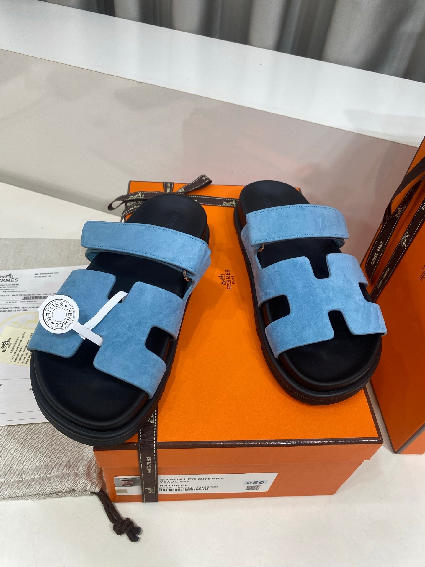 Hermes 2026 Chypre Sandal Suede 957589