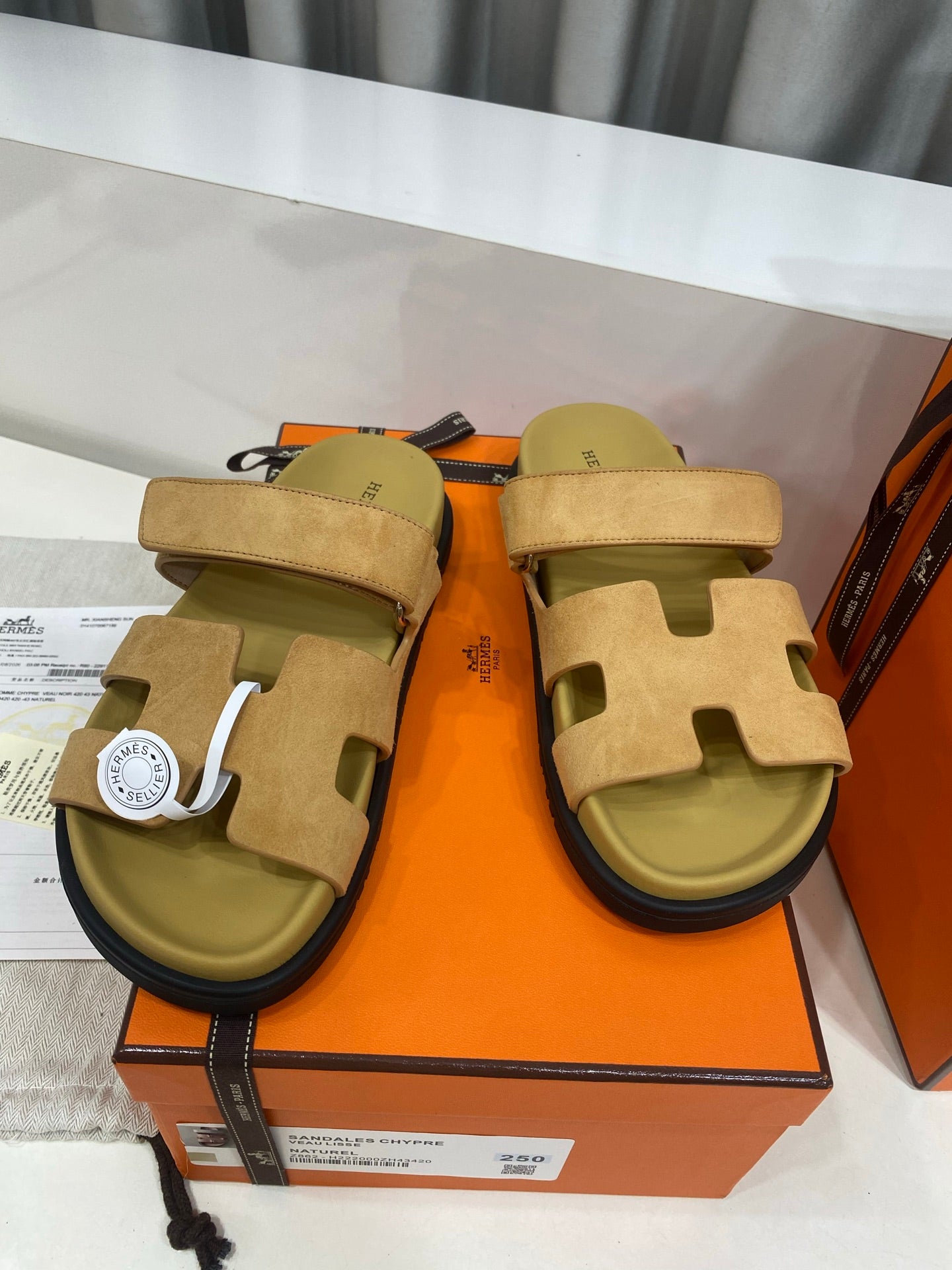 Hermes 2026 Chypre Sandal Suede 957589