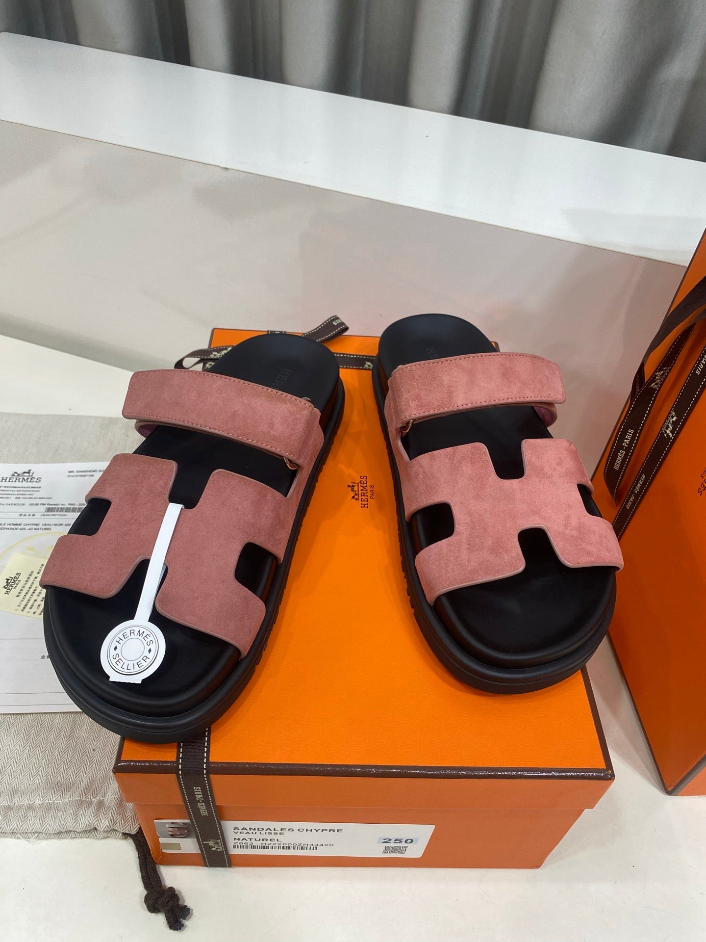 Hermes 2026 Chypre Sandal Suede 957589