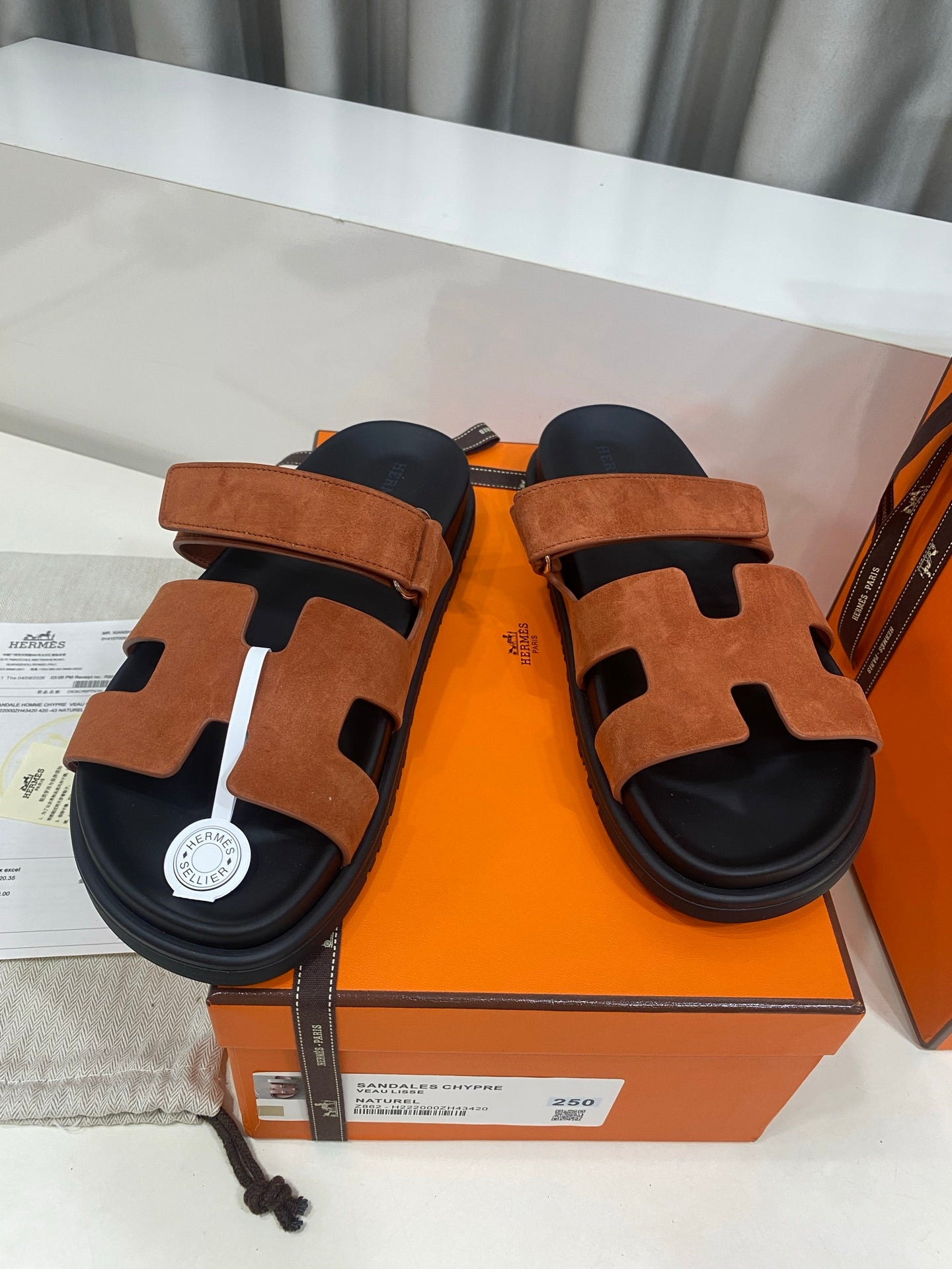 Hermes 2026 Chypre Sandal Suede 957589