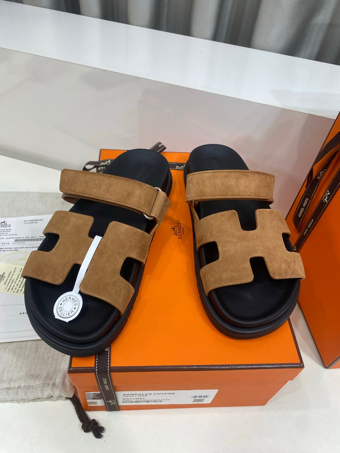 Hermes 2026 Chypre Sandal Suede 957589