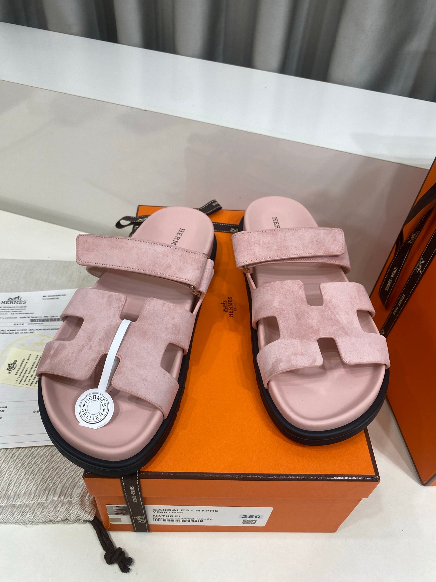 Hermes 2026 Chypre Sandal Suede 957589