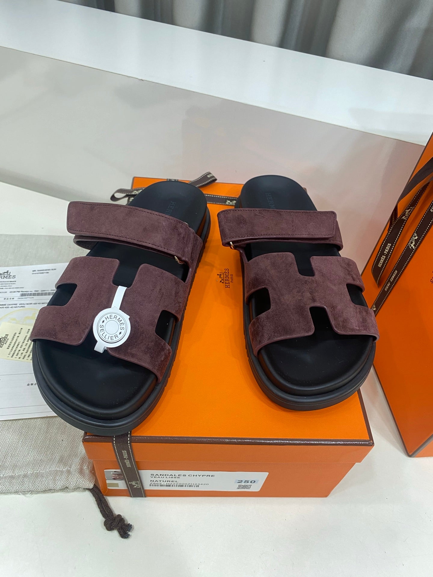 Hermes 2026 Chypre Sandal Suede 957589