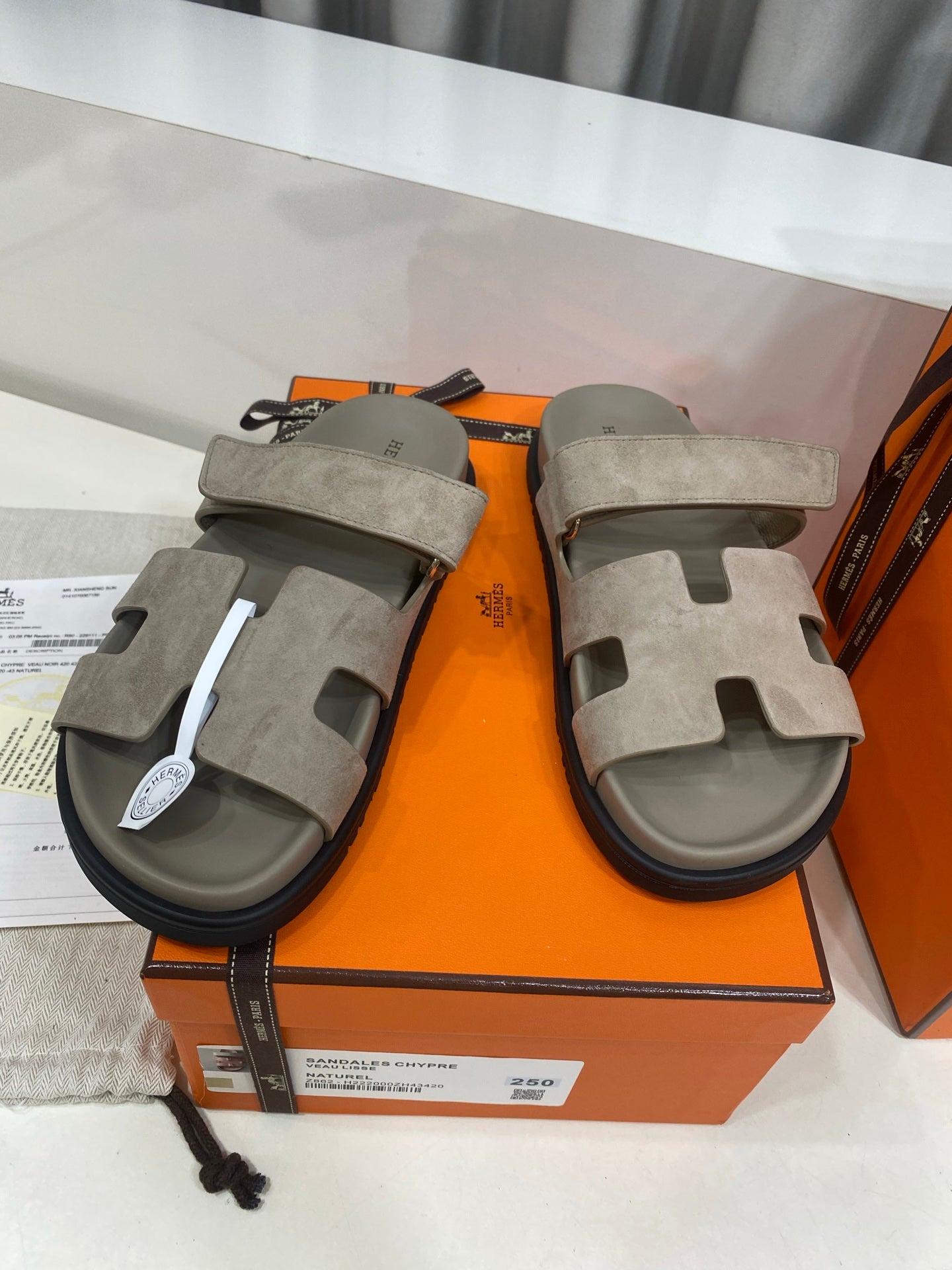 Hermes 2026 Chypre Sandal Suede 957589