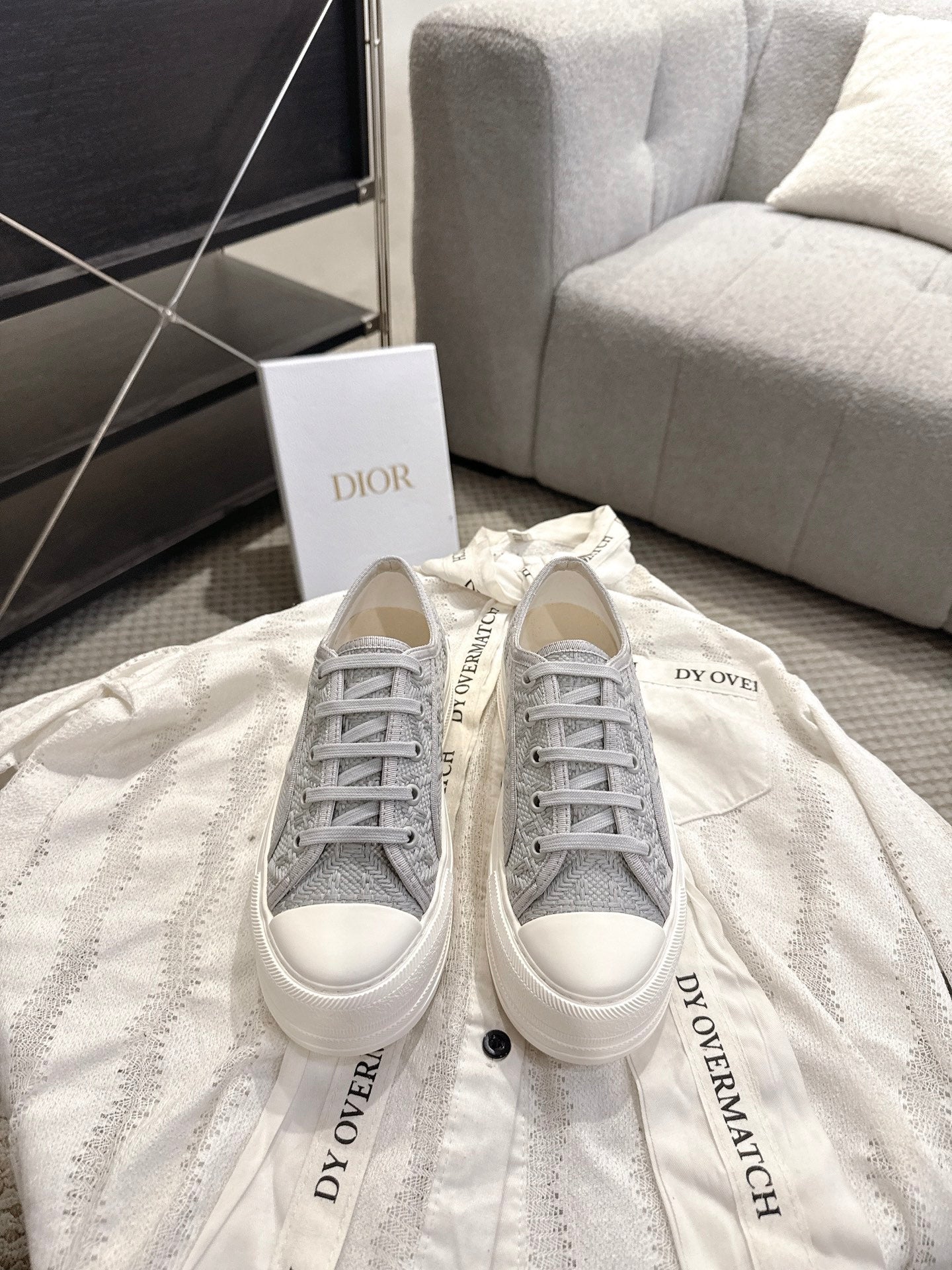 Dior 2026 Embroidered Platform Sneaker Canvas 932124