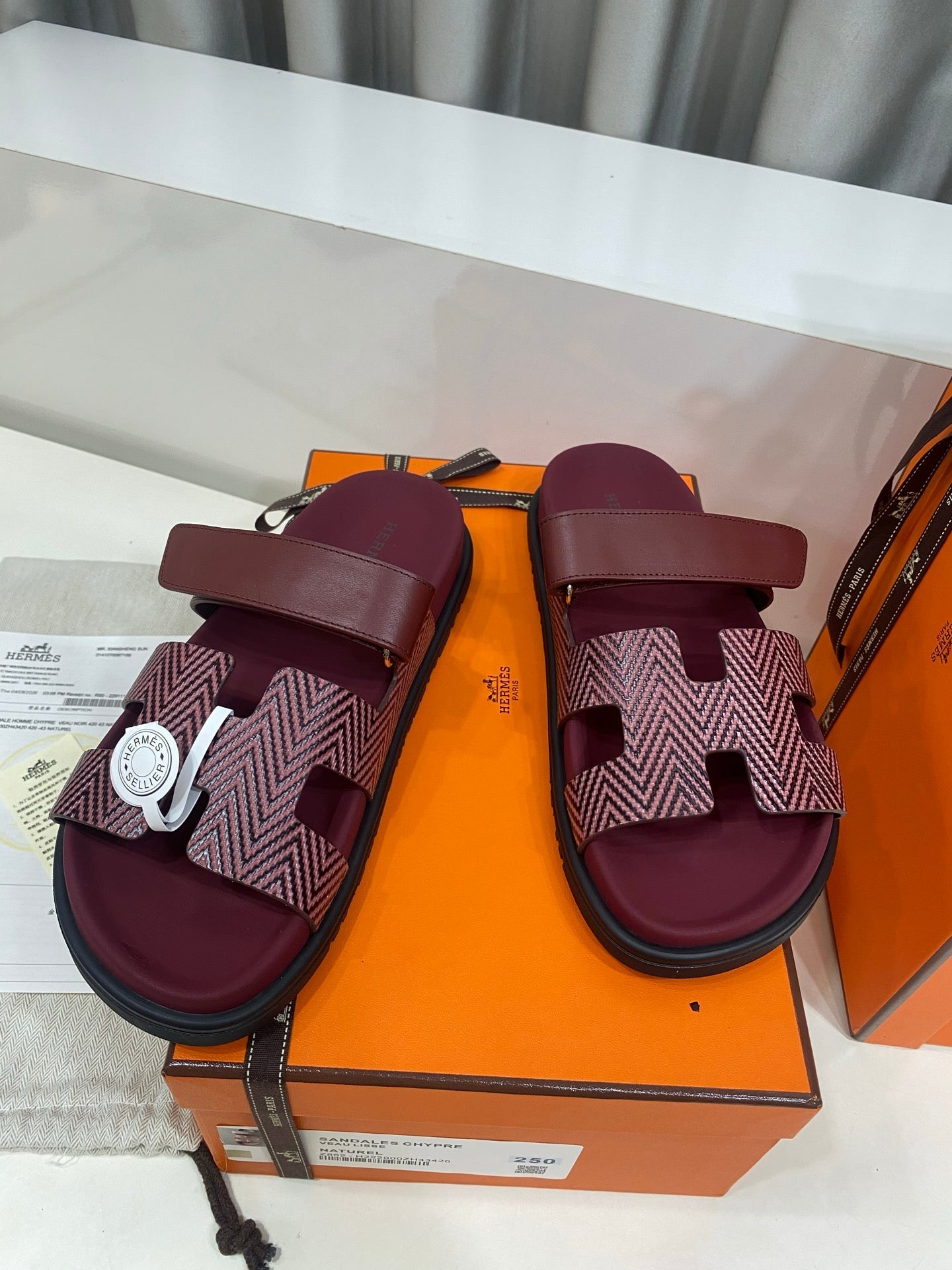 Hermes 2026 Chypre Sandal With Zigzag H Pattern 957593