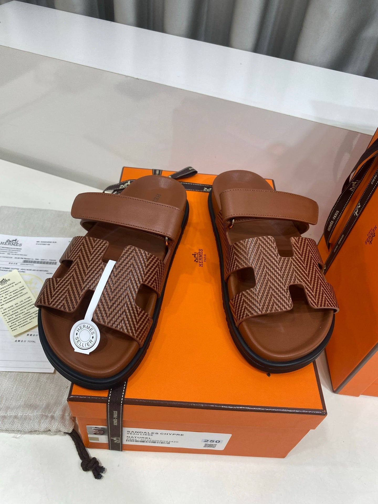 Hermes 2026 Chypre Sandal With Zigzag H Pattern 957593