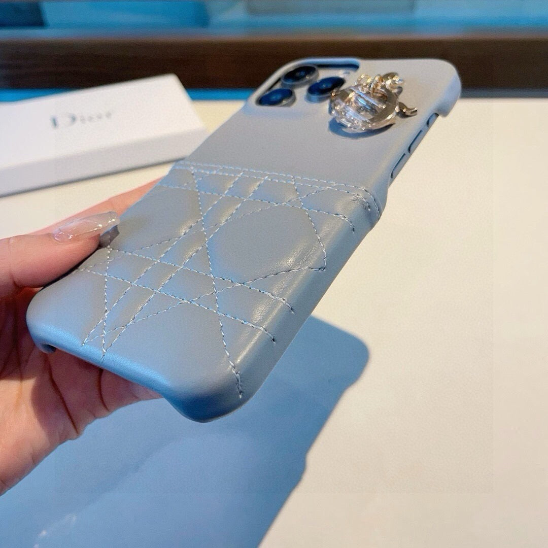 Dior Phone Case With Lady Dior Hardware 393906