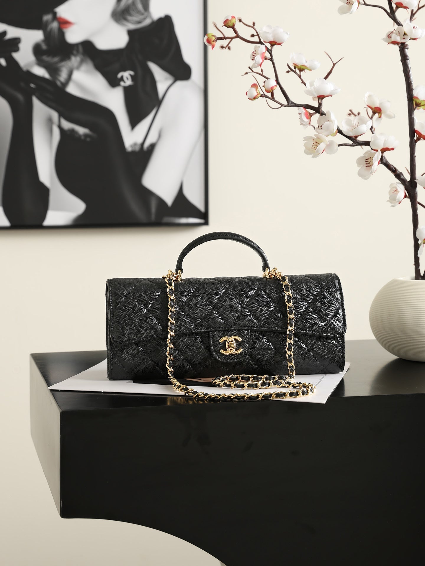 Chanel 2026 Classic Top Handle Bag 25cm Calfskin