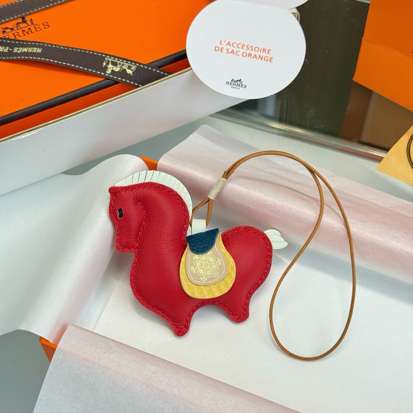 Hermes Equestrian Charm Leather