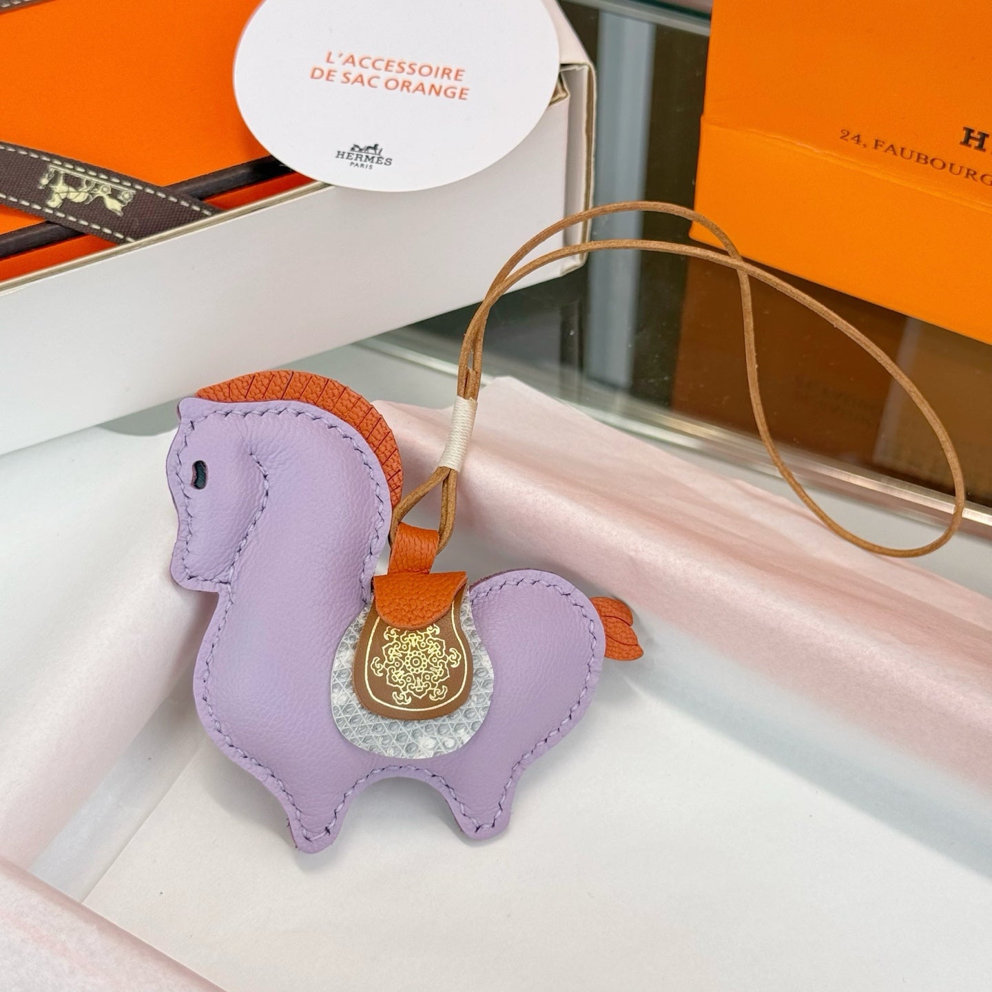 Hermes Equestrian Charm Leather