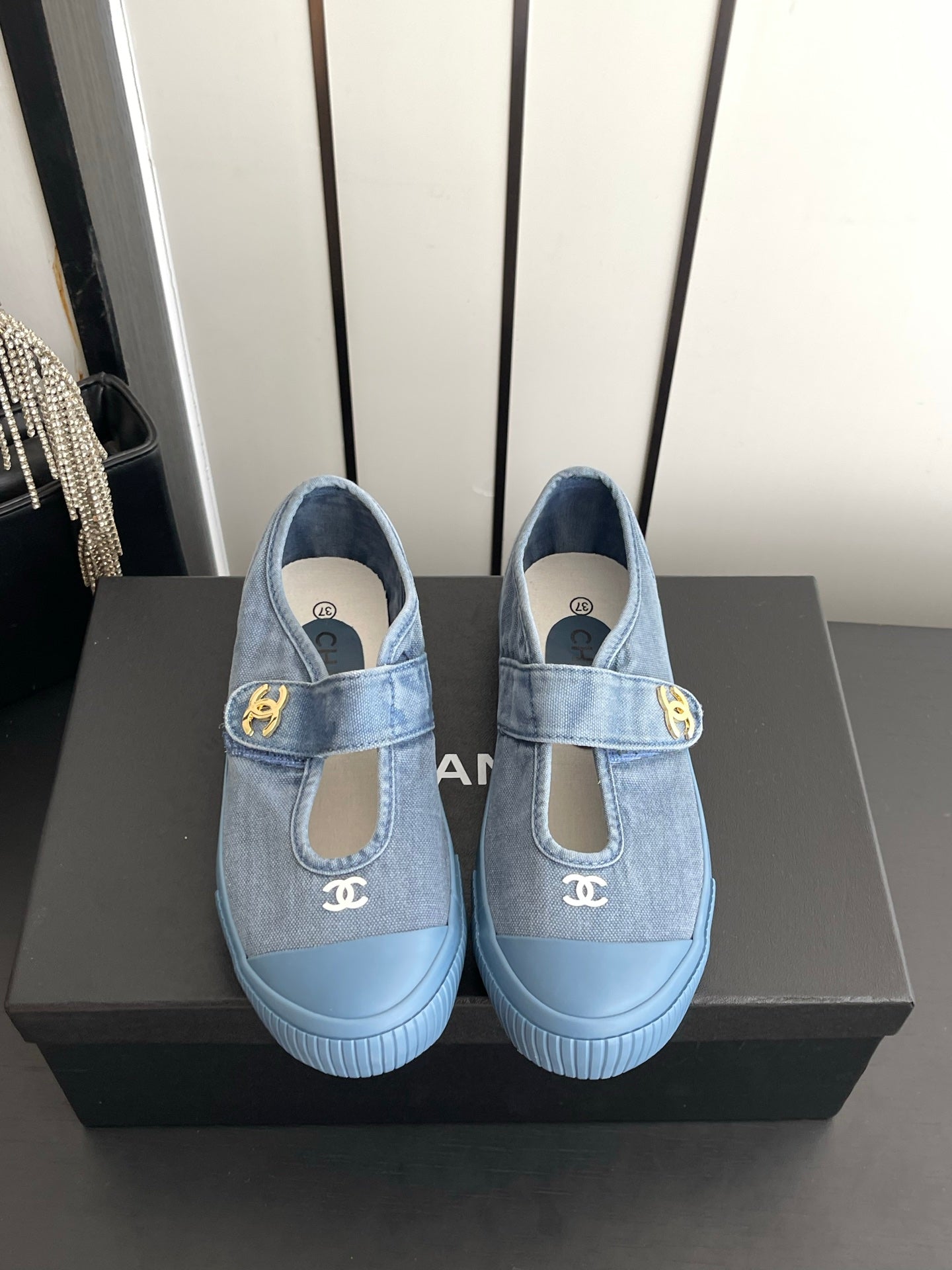 Chanel 2026 Strap Sneakers Canvas 945162