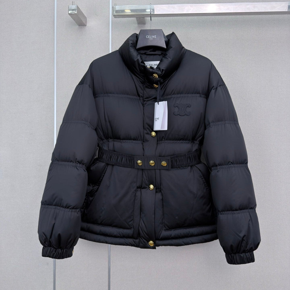 Celine 2026 Stand Collar Jacket Nylon Down 430247