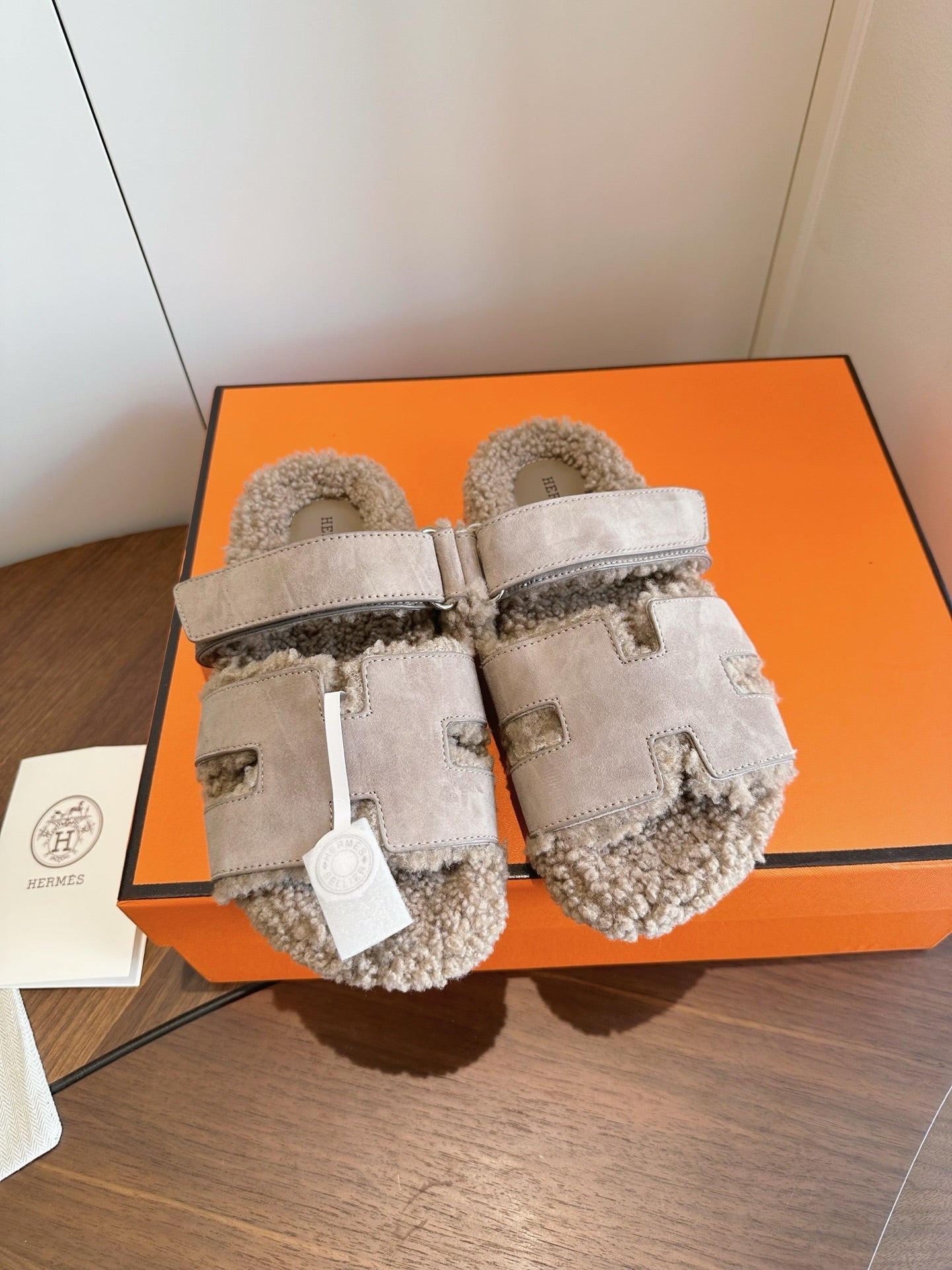 Hermes 2026 Chypre Sandal Suede Wool 976860
