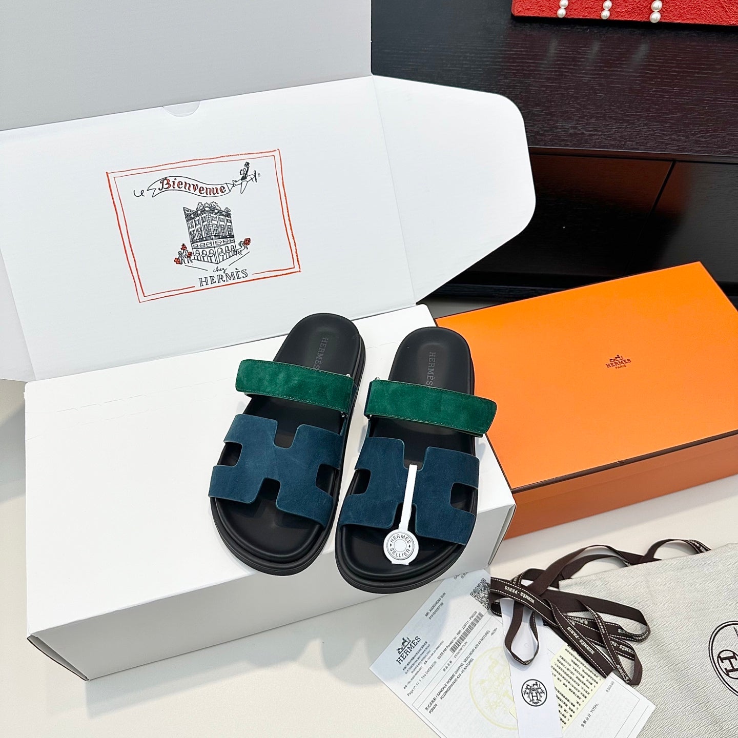 Hermes 2026 Chypre Sandal Suede Leather 992529