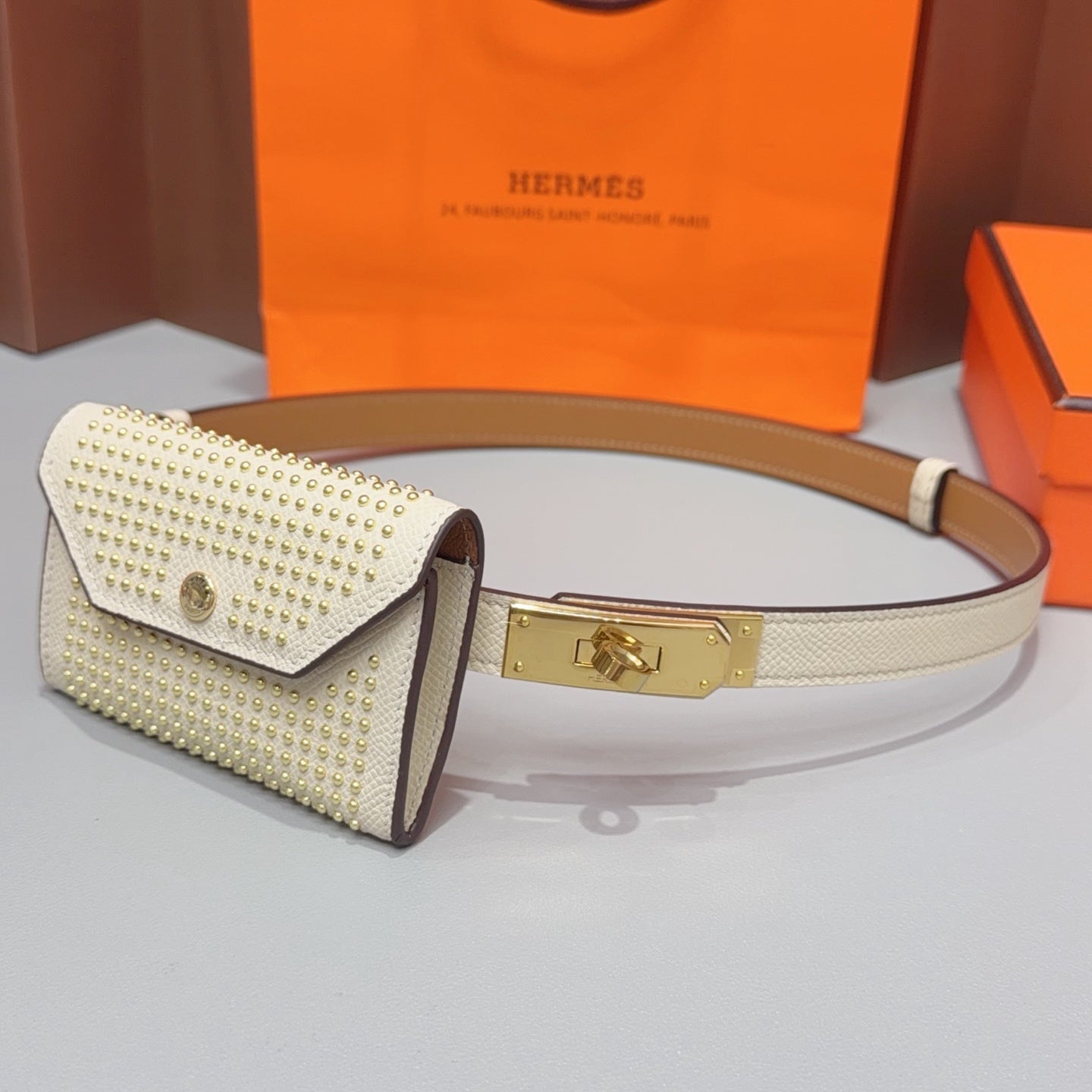 Hermes 2026 Kelly Pocket Belt 18mm Leather 216173