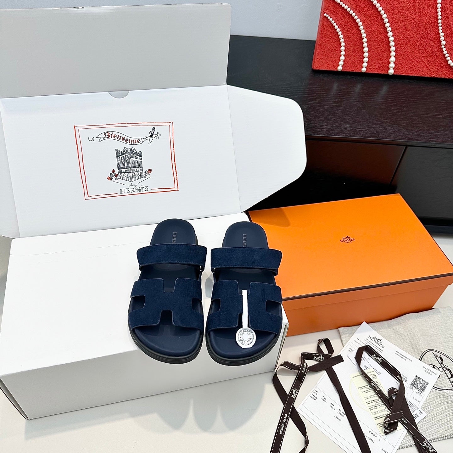 Hermes 2026 Chypre Sandal Suede Leather 992529