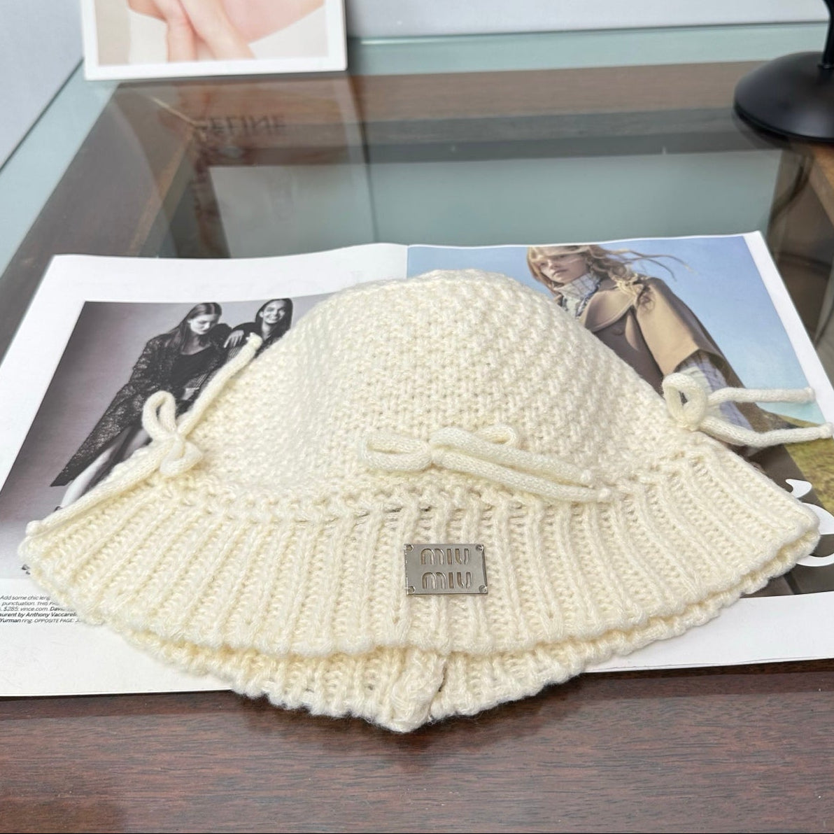 Miumiu Crocheted Wool Hat 497154