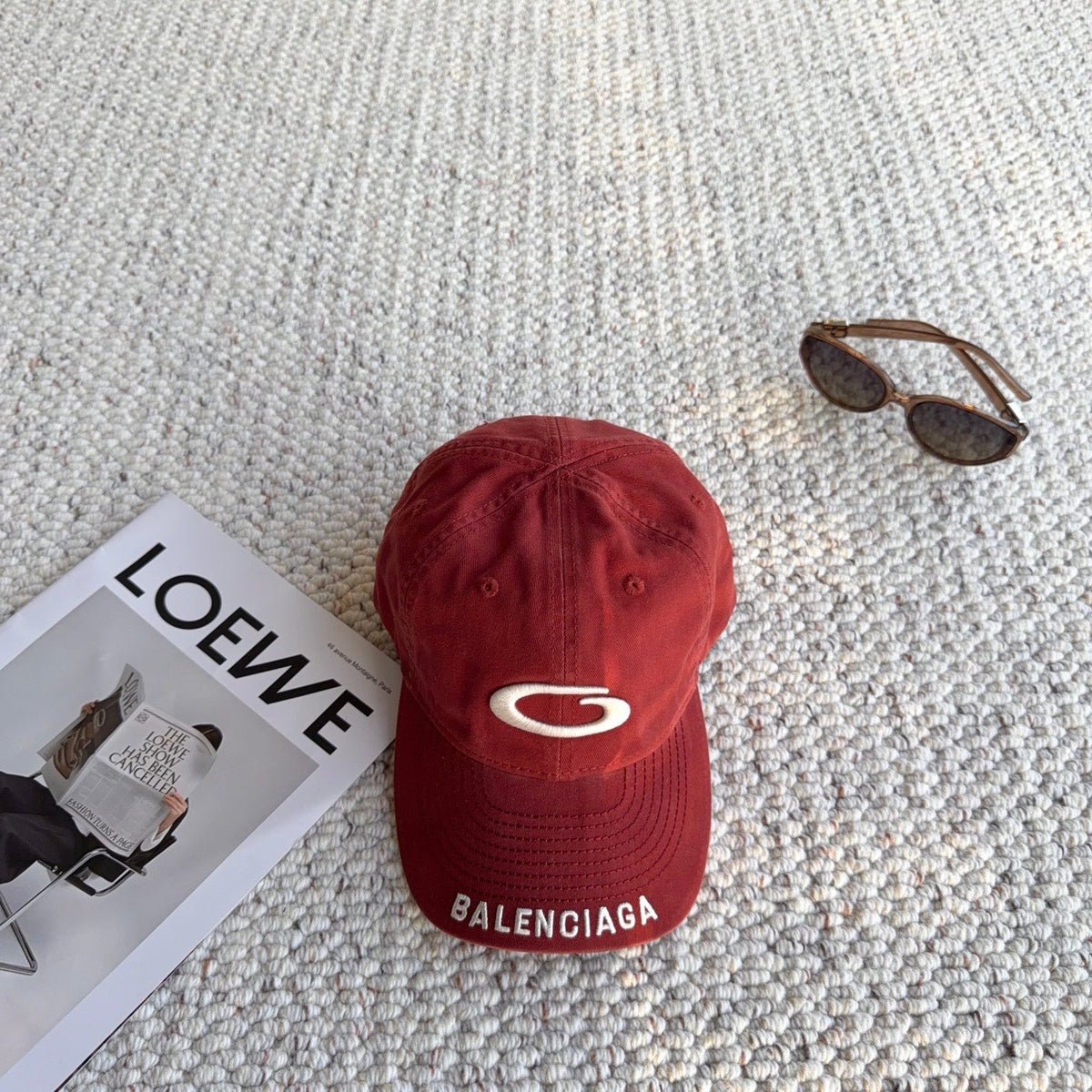 Balenciaga 2026 Loop Sports Icon Cap Hat Cotton 550317