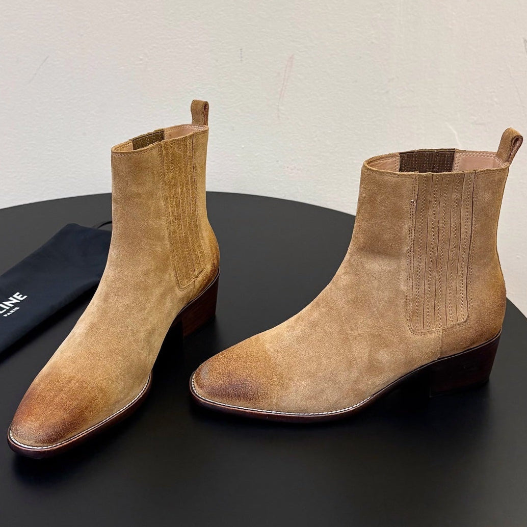 Celine 2026 Ankle Boots 50mm Suede 104883